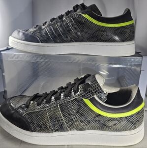 Adidas Originals Superstar Grey Snakeskin With Lime Green And Black Leather  8,5